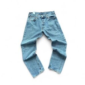 Levi's 501 Original Fit Jeans - Men's 34x34 (32L) - Light Wash Vintage Denim